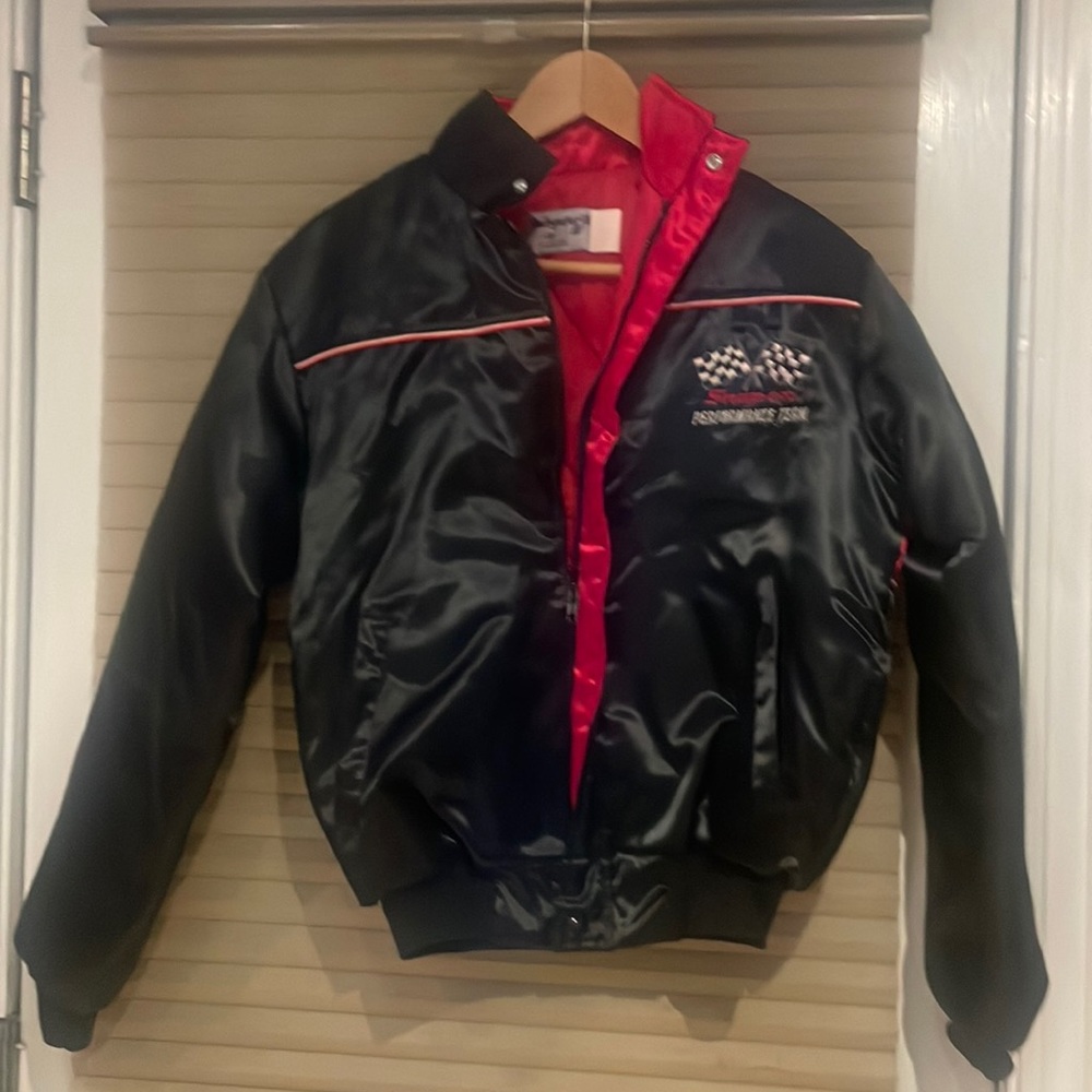 Snap in black jacket vintage 80’s